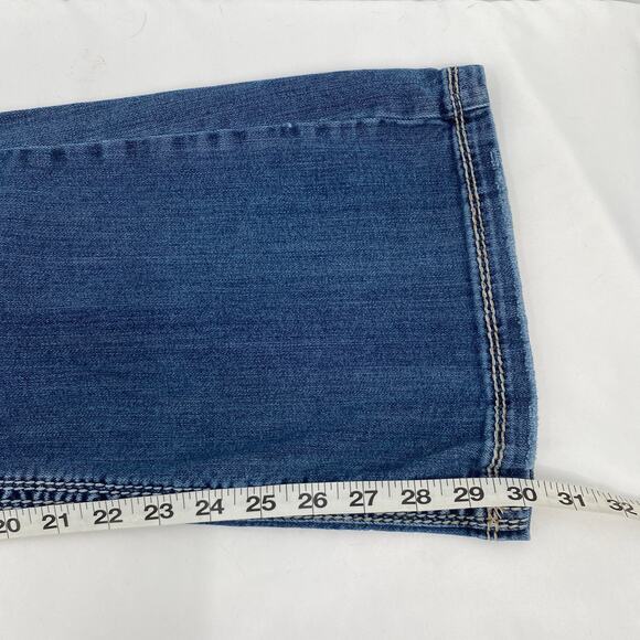 Silver Jeans Co Lola Mid Rise Medium Wash Denim Bootcut Jeans W32/L30 35 30 - Picture 10 of 10